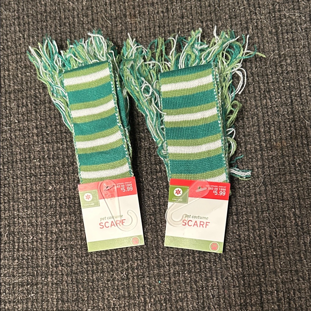 Target Green and White Dog Scarf